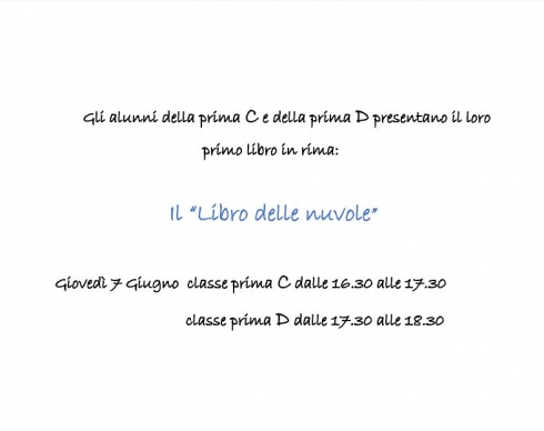 B.19 Presentazione "Il libro delle nuvole" [a.s. 2017/2018]