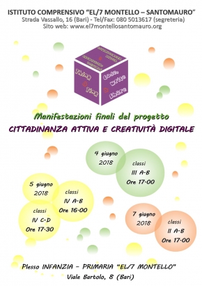 B18. Cittadinanza attiva e creatività digitale: Think&Tink – Code, Write & Share [a.s. 2017/2018]