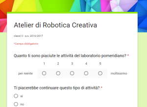 screenshot questionario