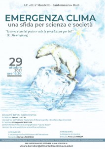 locandina Emergenza cambiamenti climatici